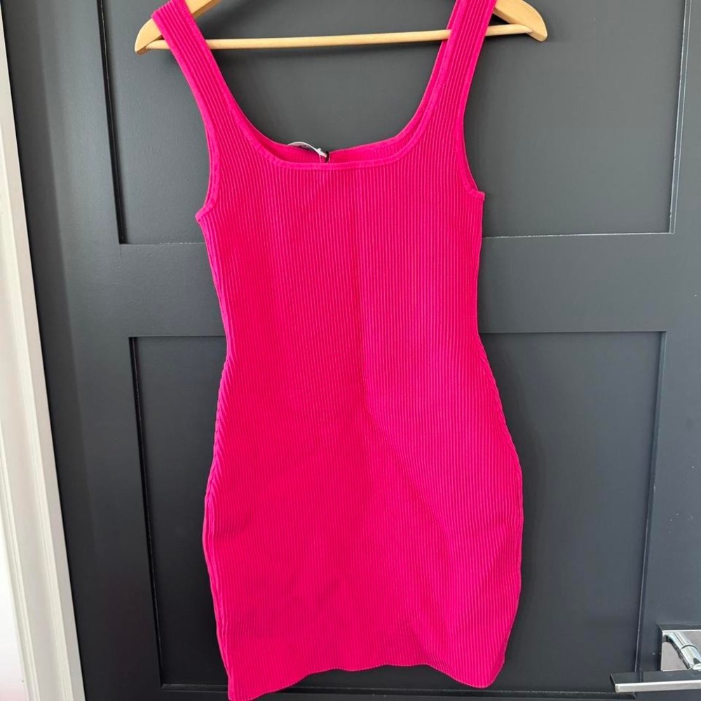 Pink Babaton‎ ribbed mini dress - Picture 5 of 5